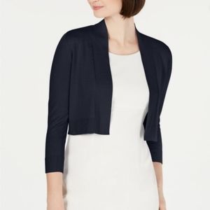 Calvin Klein Open front Black color Cardigan bolero jacket festive XL size